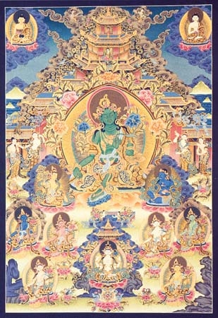 Twentyone Tara Art - Buddhism