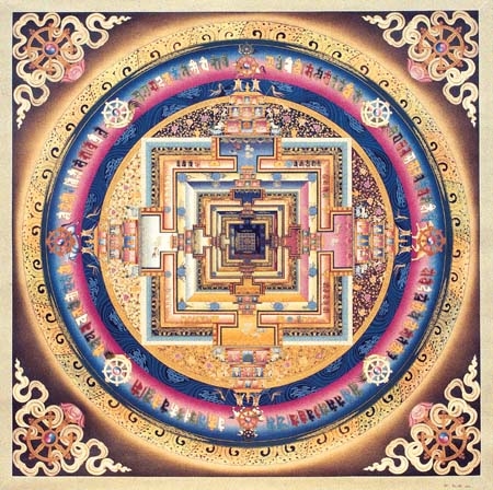 Kalachakra Mandala created by a Tibetan Monk