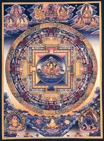 Shakya Muni Buddha Mandala - Tibetan Buddhist Art